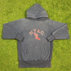 Vintage NYAC New York Athletic Club Hoodie Sweatshirt Champion