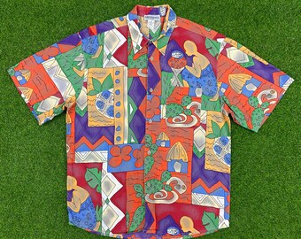 Vintage Wacky Hippie INT Ladies Garment Workers Union ButtonDown Shirt Size Small Dress Shirt 1970s 70s Original Classic Rare Made USA