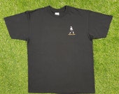 Vintage Johnny Walker Etiqueta Negra T Shirt Tee Anvil Size Xtra Large Black Label Drink Alcohol Party Night Life Classic Liquor