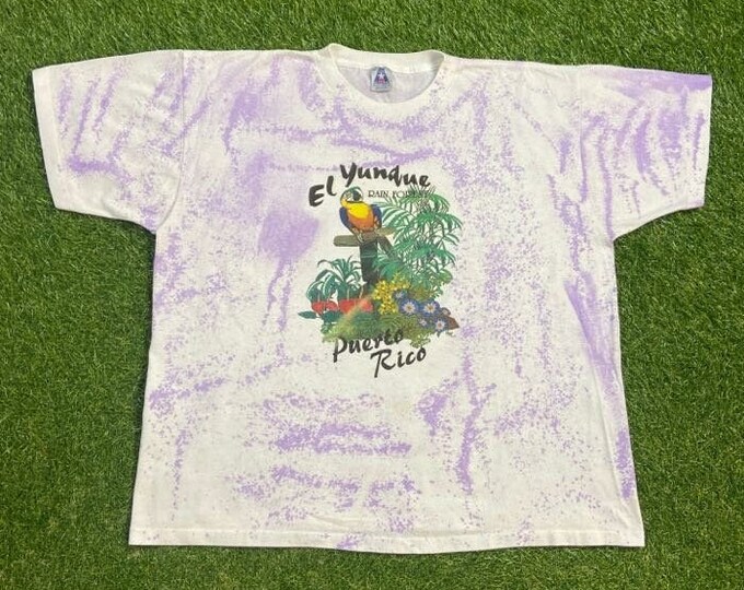 Vintage Puerto Rico T Shirt Tee Made USA Size XXL 2XL San Jose Beautiful Island Beach Caribbean VTG 80s 90s