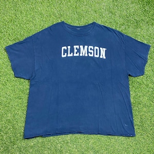Vintage Clemson University Tigers T Shirt Tee Size XXL 2XL NCAA College Football South Carolina Classic Original 1990s 90s