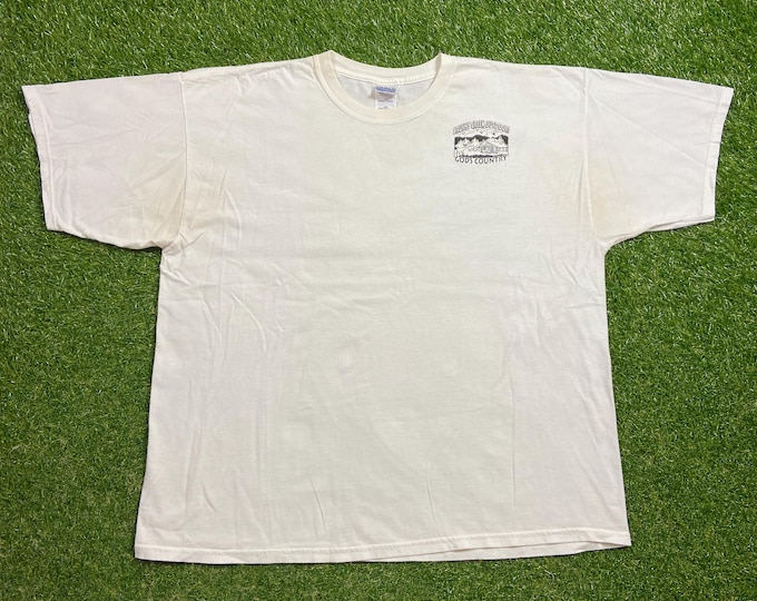 Vintage Brushy Creek Outdoors God's Country T Shirt Tee Size XXL Jesus Church Sunday Service Salvation Praise Bible Christian God 1990s 90s