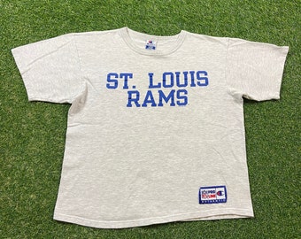 Vintage St Louis Rams T Shirt Tee Champion Size Large L NFL 