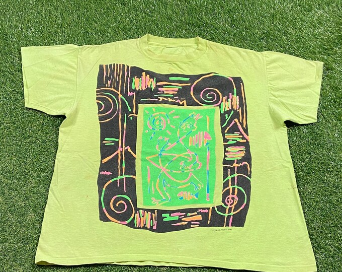Vintage Ocean Pacific T Shirt Tee Size Large L Surfing Gear California