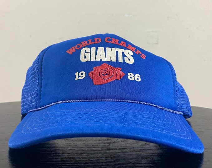 Vintage New York Giants Snapback Hat Designer Pro OSFA NFL Football NYC Big Blue Eli 1980s 80s