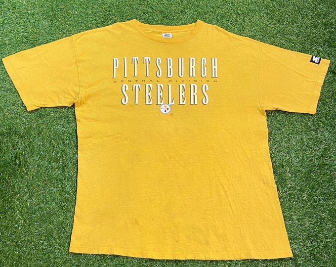 Vintage Pittsburgh Steelers T Shirt Tee Starter Made USA Size Xtra Large XL NFL Football Pennsylvania 1990s 90s