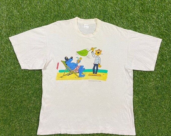 Vintage Ravensburger Comic Book T Shirt Tee Jerzees Size Large L 1980s 80s
