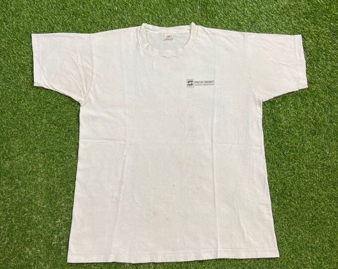 Vintage Syracuse University Summer Orientation T Shirt Tee Made Usa Size Xtra Large XL NCAA College Basketball New York NY 1990s 90s