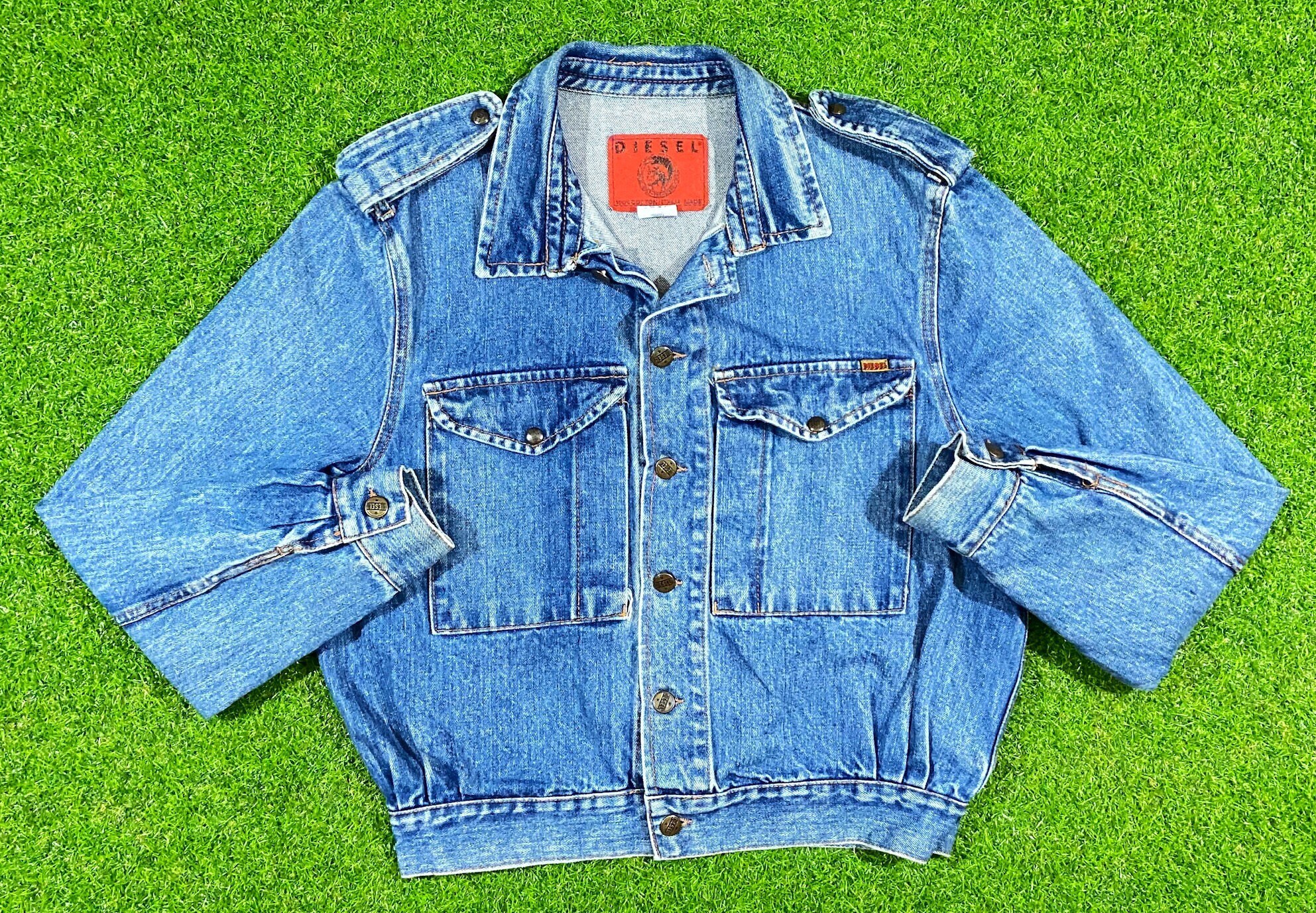 Torden komplikationer Vis stedet Diesel Denim Jacket - Etsy