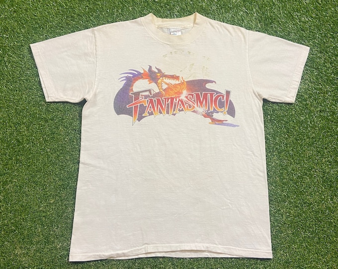 Vintage Fantasmic! T Shirt Tee Made USA Size Medium M Fantasia Walt Disney World WDW Mickey Mouse Disneyland Magic Kingdom 1990s 90s
