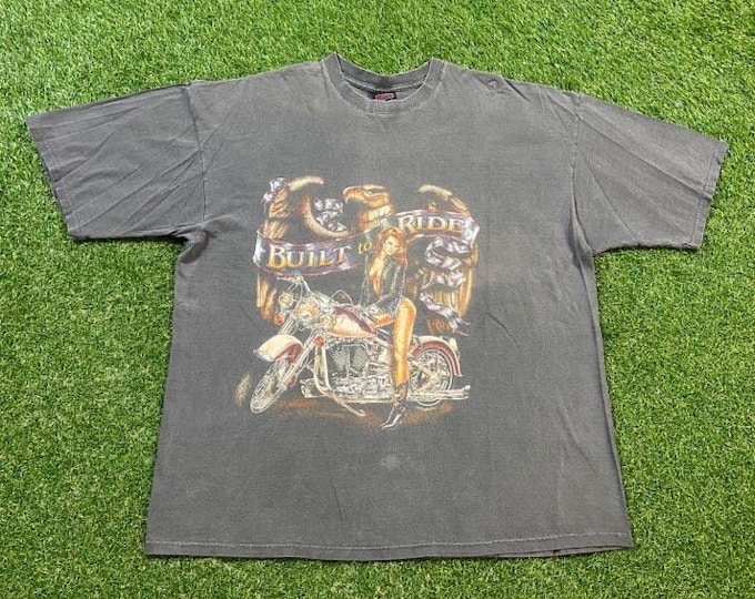 Vintage Sturgis 2000 Black Hills Rally T Shirt Tee Soffes Choice Made USA Size Xtra Large XL Harley Davidson Bike Week HOG 00s