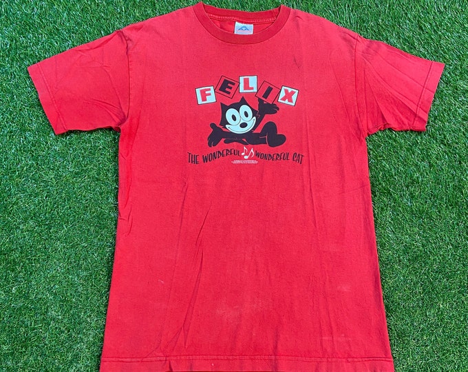 Vintage Felix the Cat T Shirt Tee Size Medium M Classic Cartoon Animation TV CBS Comedy Adventure