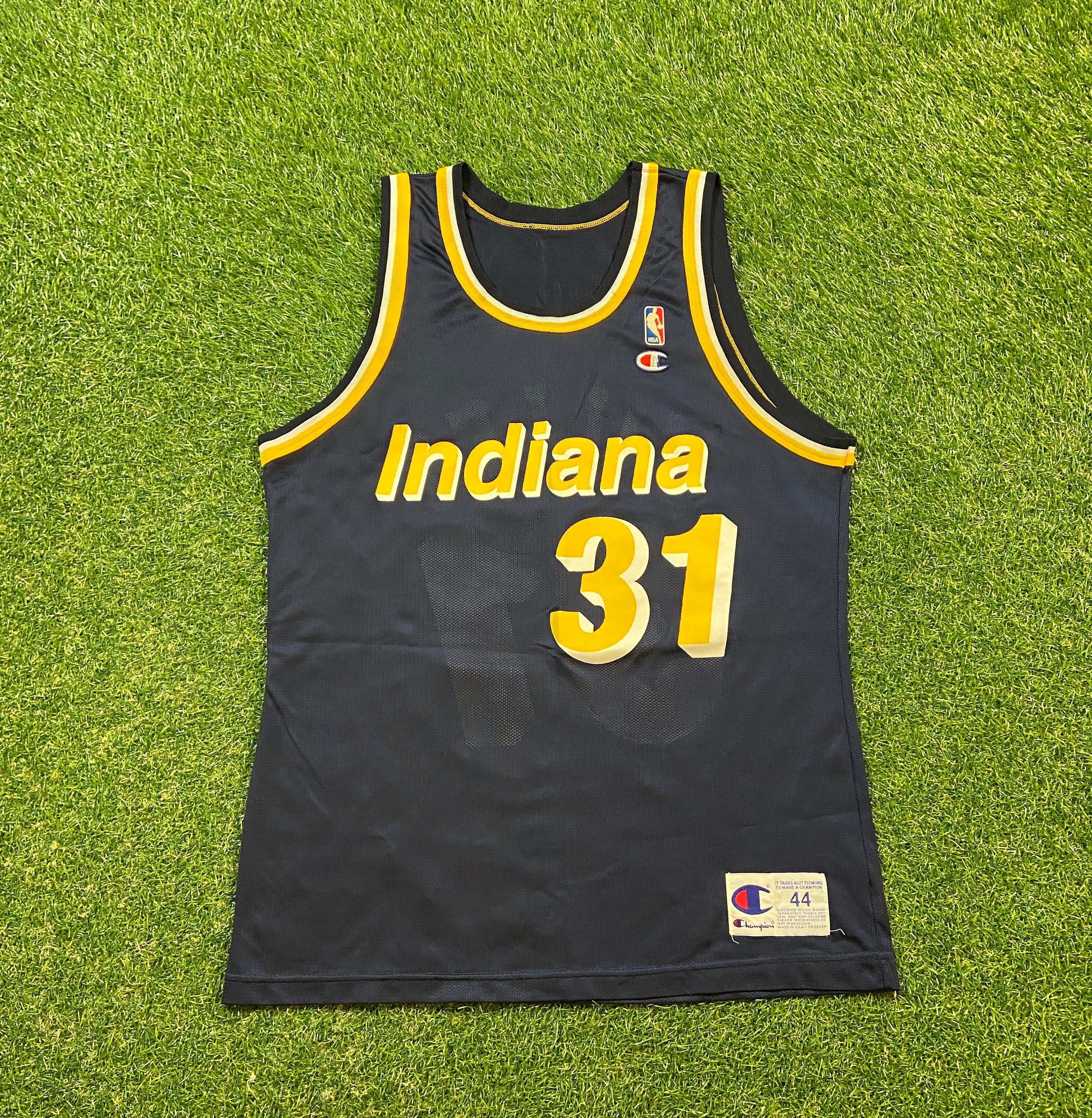 Vintage Indiana Pacers NBA Reggie Miller 31 Jersey Champion - Etsy