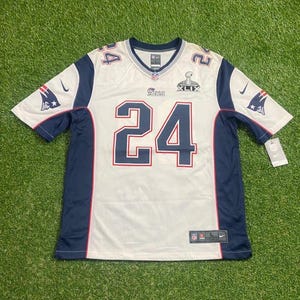Vintage New England Patriots Darrelle Revis #24 Jersey Nike Size Large L NFL Football AFC Super Bowl Authentic Boston Massachusetts 00s