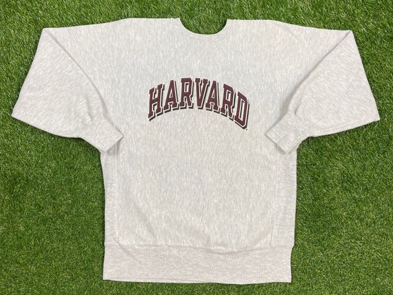 Vintage Champion Harvard University Hockey Crew Neck Sweatshirt