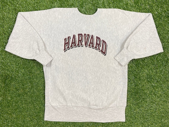 Vintage Champion Harvard University Hockey Crew Neck Sweatshirt