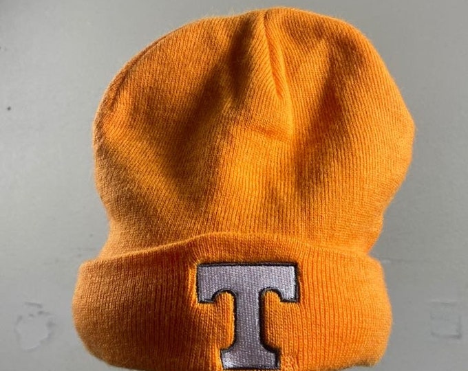 Vintage Tennessee Volunteers Beanie Skull Cap Size Medium NCAA College Basketball Original Classic Winter Hat 1990s 90s