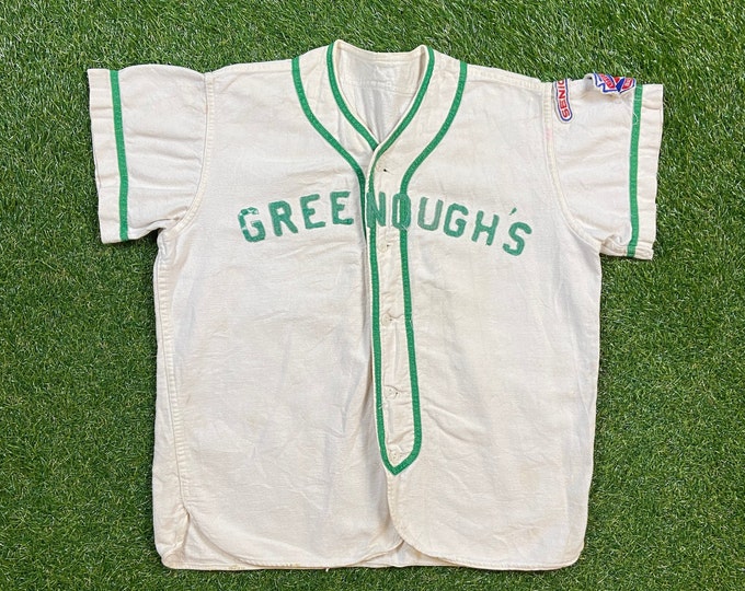 Vintage Greenoughs #6 Baseball Jersey Size Small S Little League Baseball MLB 1970s 70s