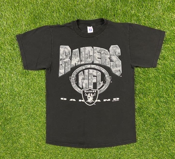 Vintage Oakland Raiders 1996 T Shirt Tee Logo 7 Made USA Size 