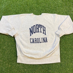 Vintage UNC University of North Carolina Tar Heels Crewneck Sweatshirt Made Usa Size Xtra Large XL NCAA College Basketball 1990s Pull Over