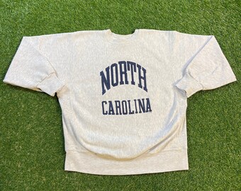 Vintage UNC University of North Carolina teer hakken ronde hals Sweatshirt gemaakt VS maat Xtra Large XL NCAA College Basketball jaren 1990 pullover