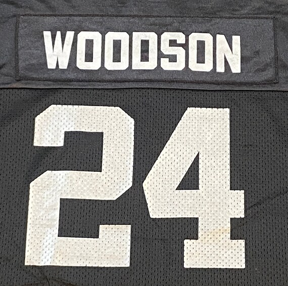 Vintage Oakland Raiders Charles Woodson #24 Jersey Puma Made USA