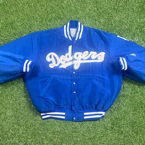 Vintage Los Angeles Dodgers Hideo Nomo Bomber Jacket Stater Made USA Size Medium M MLB Baseball La California 1990s 90s