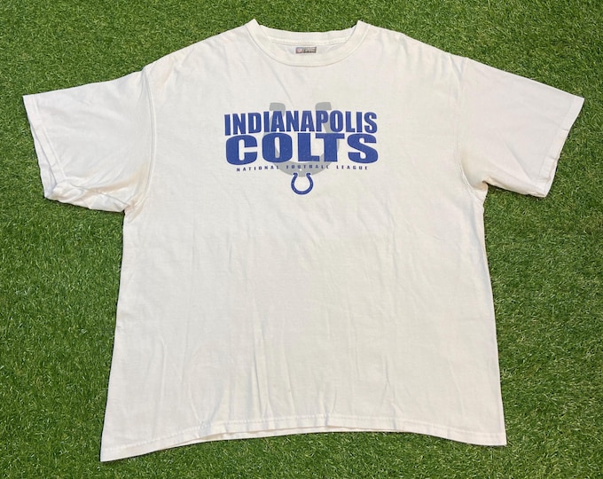Vintage Indianapolis Colts T Shirt Tee NFL Team Apparel Size XXL 2XL NFL Football Afc Indiana Peyton Manning 00s