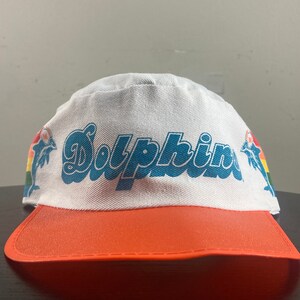Vintage Miami Dolphins Hat Cap Size Medium NFL Football Florida Dan Marino 1990s 90s Painters Cap