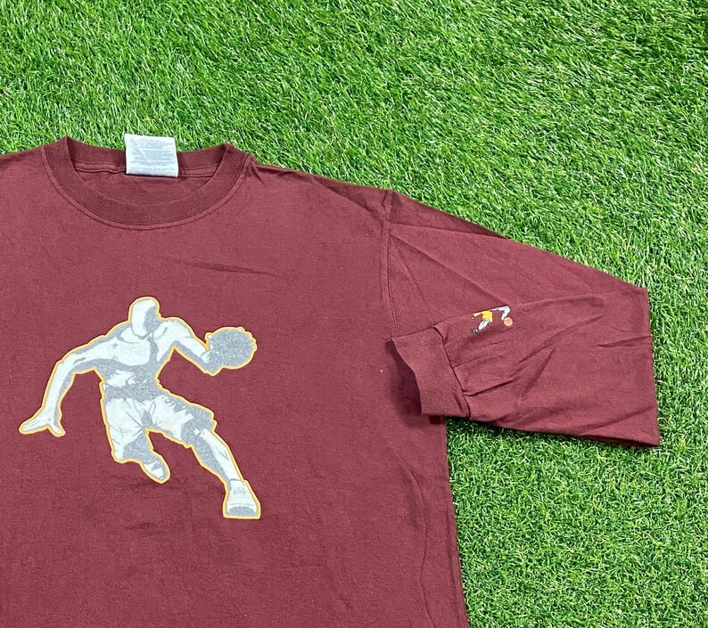 Vintage Y 1 Basketball Long Sleeve Shirt Size Youth Large NBA