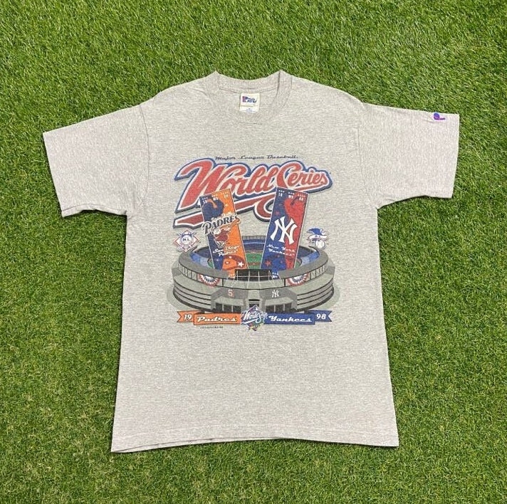 Vintage New York Yankees Vs San Diego Padres T Shirt Tee Made 