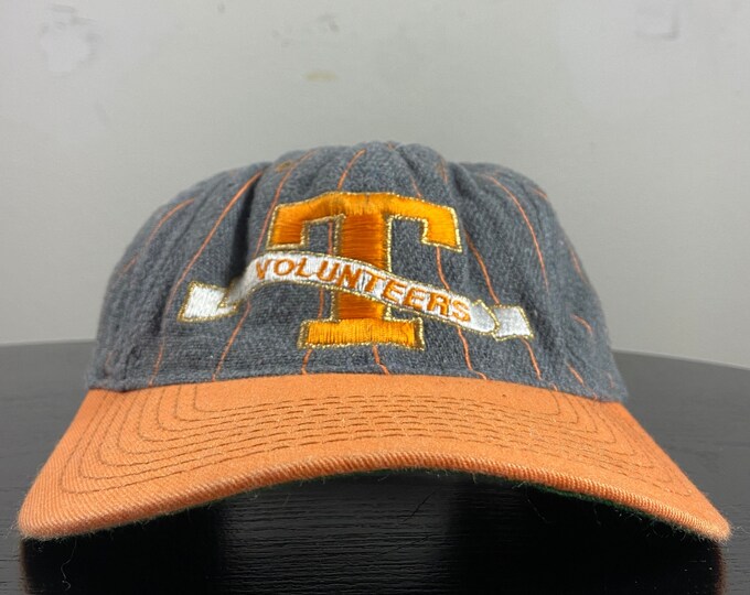 Vintage Tennessee Volunteers Snapback Hat Cap Made USA OSFA NCAA College Basketball Original Classic 1990s 90s