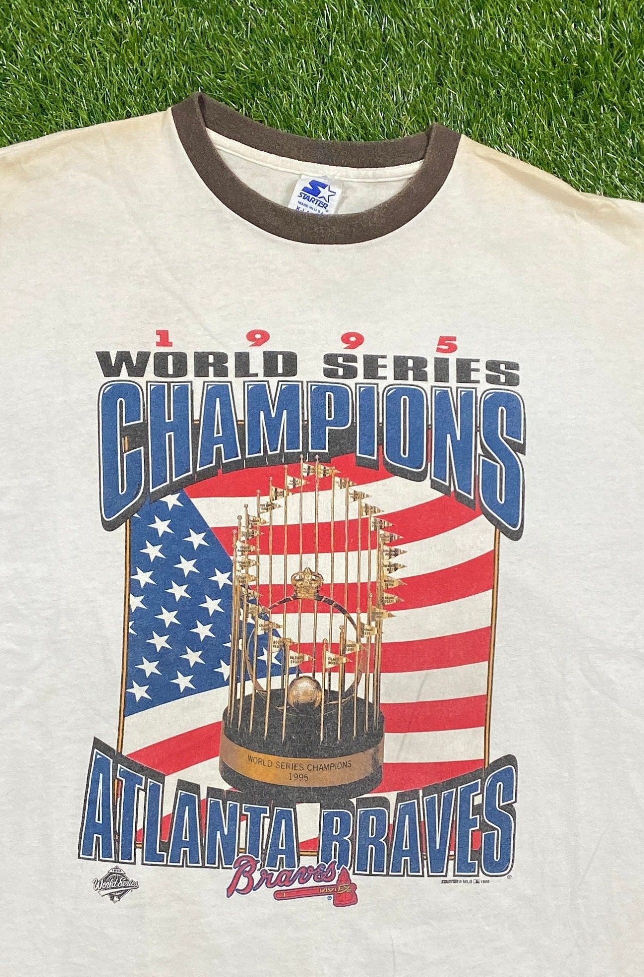 New OG 1995 Atlanta Braves World Series Shirtvintage Atlanta 