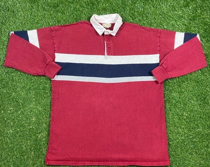 Vintage L.L. Bean Long Sleeve Shirt Made USA Size Xtra Large XL Tall Freeport Maine New England Comfy Warm Pull Over 1990s 90s