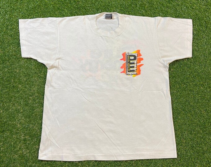 Vintage Physical Education T Shirt Tee Made USA Size Xtra Large XL Pure Energy Classic Gym Workout Gear Exercise Weights 1990s 90s