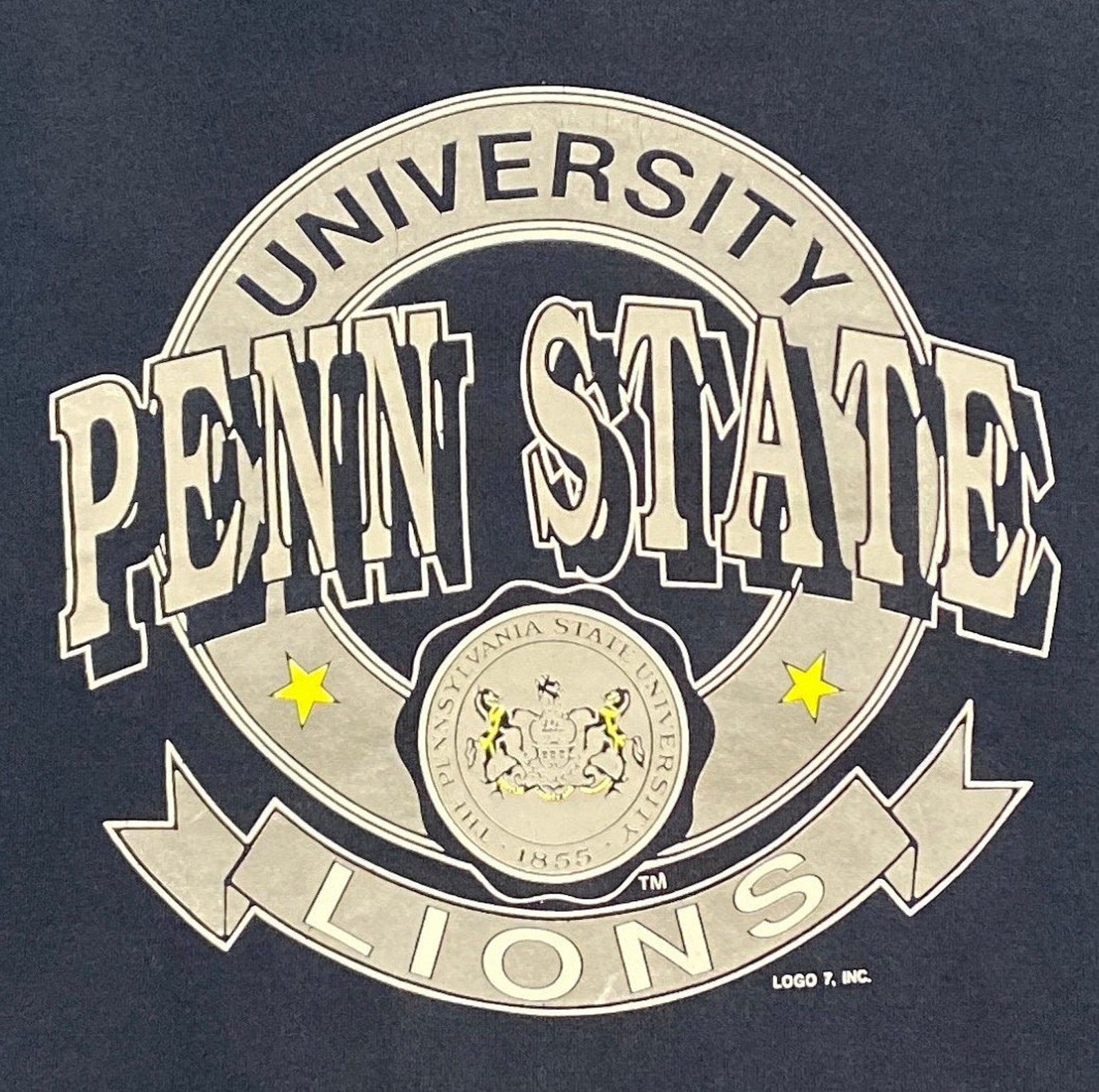 Vintage Penn State University Crewneck Sweatshirt Logo 7 Made Etsy