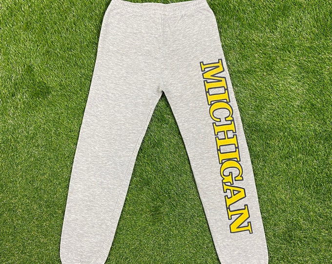 Vintage University of Michigan Wolverines Sweatpants America's Finest Made USA Size Small S NCAA College Football Detroit 1990s 90s