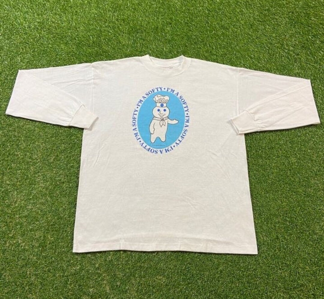 Vintage Pillsbury Dough Boy Long Sleeve T Shirt Tee Signal