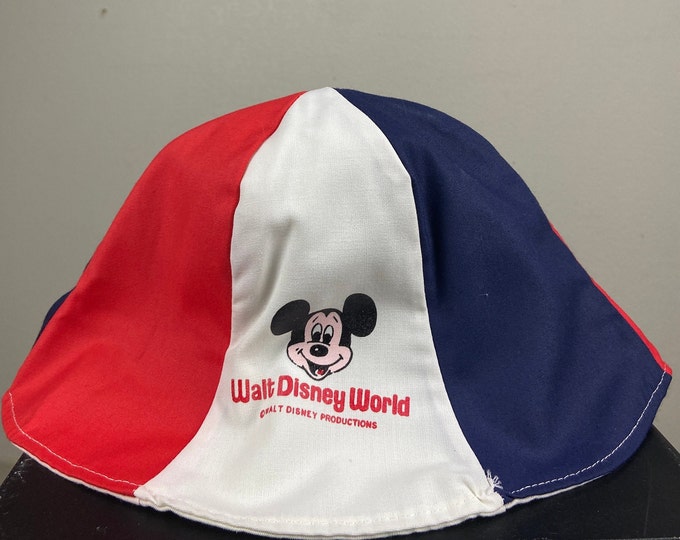 Vintage Walt Disney World Bucket Hat Walt Disney World Mickey Mouse Disneyland 1990s 90s Children Youth