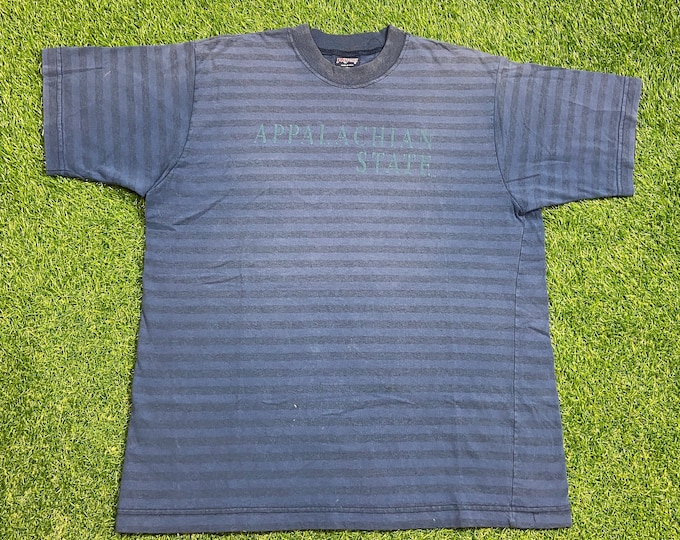 Vintage Appalachian State University T Shirt Tee Made USA Size Xtra Large XL ASU Boone North Carolina 1990s 90s