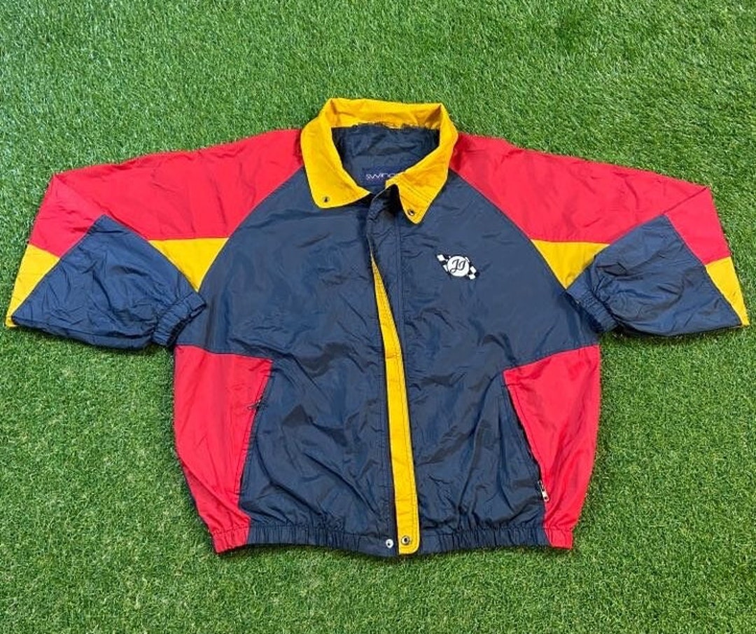 Vintage Jimmy Johnson #48 Windbreaker Jacket Swingster Size Xtra