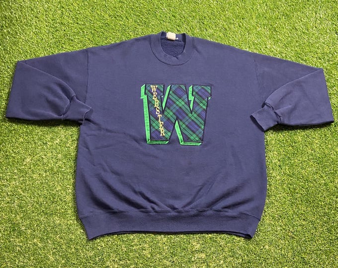 Vintage Webster University Crewneck Sweatshirt Made Usa Size Xtra Large XL UCF Orlando Florida FL 1990s 90s Pull Over Oversized