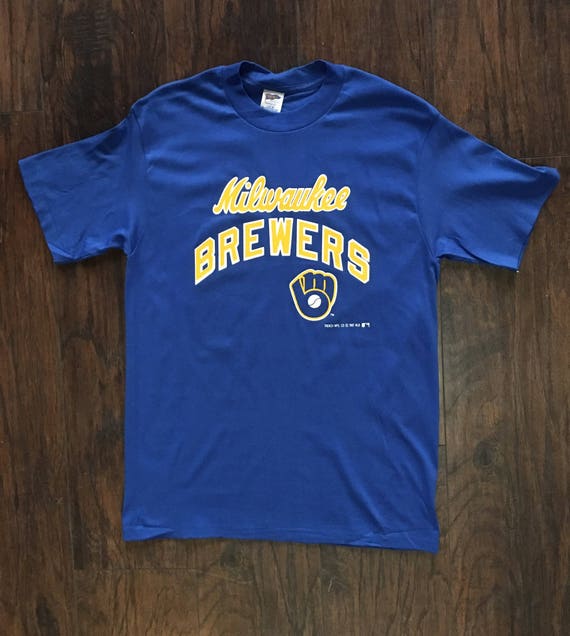 milwaukee brewers t shirts vintage