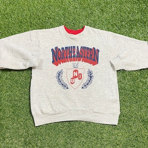 Vintage University of Northern Illinois Crewneck Sweatshirt Made USA Size Medium M NCAA College Football UNI Classic Chicago 1990s 90s