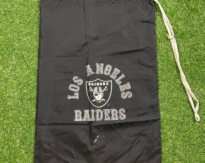 Vintage Los Angeles Raiders Bag Silver and Black 1980s Throwback California Oakland Las Vegas Classic 80s