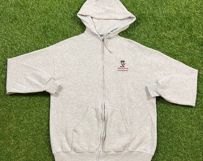 Vintage Walt Disney World Hoodie Sweatshirt Made USA Size Xtra Large XL Magic Kingdom WDW Disneyland Mickey Mouse Pooh Pull Over 1990s 90s