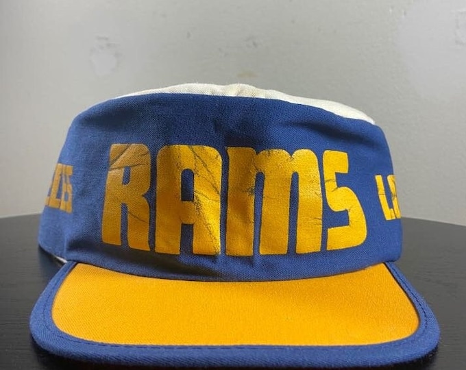 Vintage Los Angeles Rams Snapback Hat Painters Cap OSFA NFL Football LA California St Louis 1990s 90s