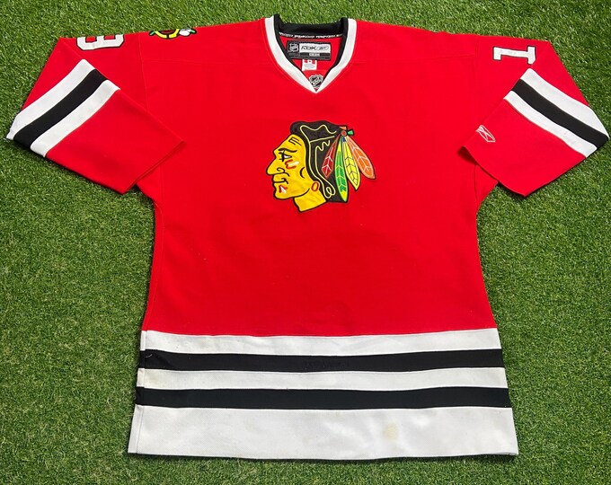 Vintage Chicago Blackhawks Jersey Reebok Size 56 XXL 2XL NHL Hockey Illinois 1990s 90s