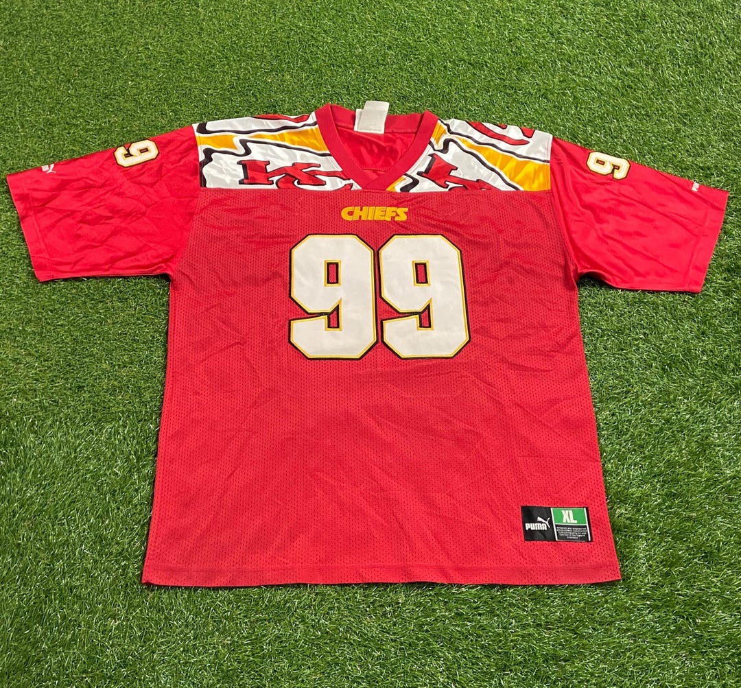 Vintage Kansas City Chiefs #99 Jersey Puma Size Xtra Large XL NFL