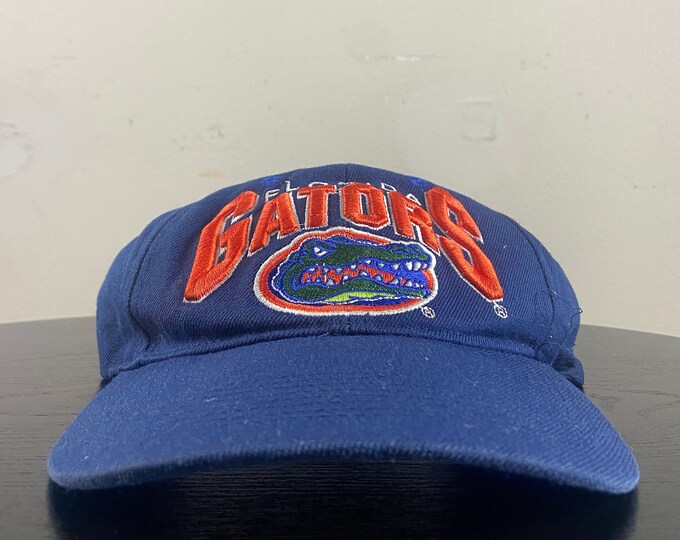 Vintage Florida Gators Strap Back Hat Cap OSFA NCAA College Football UF University of Florida 1990s 90s